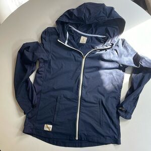 TRACKSMITH SESSION JACKET NAVY BLUE FULL ZIP WOMENS LARGE